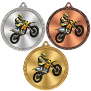 Motocross 60mm Medal