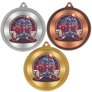 Quad Biking 60mm Medal