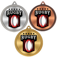 Rugby 60mm Medal