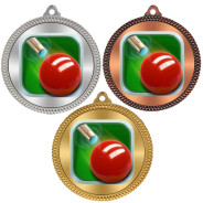 Snooker 60mm Medal