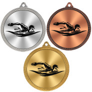 Swimming 60mm Medal