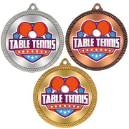 Table Tennis 60mm Medal