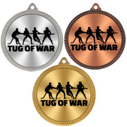 Tug of War 60mm Medal