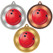 Ten Pin Bowling 60mm Medal
