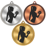 Weightlifting 60mm Medal