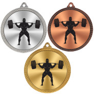 Weightlifting 60mm Medal