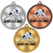 Wrestling 60mm Medal