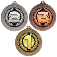 1st, 2nd & 3rd Place 70mm Medal