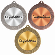 Congratulations 70mm Medal