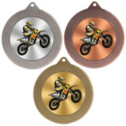 Motocross 70mm Medal