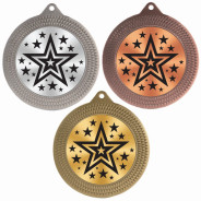 Multi Star 70mm Medal