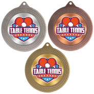 Table Tennis 70mm Medal