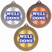 Well Done 70mm Medal