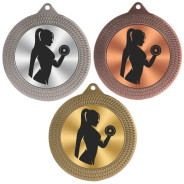 Weightlifting 70mm Medal