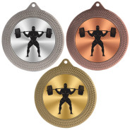 Weightlifting 70mm Medal