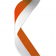 Orange and White Ribbon