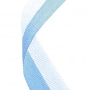 Light Blue and White Ribbon