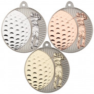 Golf 'Two Colour' Medal