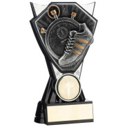 Two Tone Stand Athletics Shoe and Watch Silver and Black