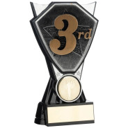 Two Tone Stand 3rd Place Silver and Black