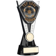 Two Tone Stand Silver and Black Football Top Goal Scorer