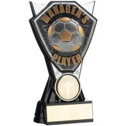 Two Tone Stand Silver and Black Football Managers Player