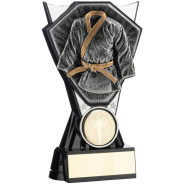 Two Tone Stand Martial Arts Silver and Black