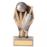 environ 10.16 cm Gravure Gratuite Cricket Boule sur Star Riser Trophée Bronze Award Gold Red 4 in