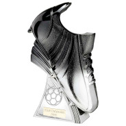 Power Boot Football Heavyweight Award Black to Platinum 