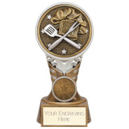 Ikon Tower Cooking Award Antique Silver & Gold 