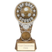Ikon Tower Top Goal Scorer Award Antique Silver & Gold 