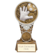 Ikon Tower Goalkeeper Award Antique Silver & Gold 