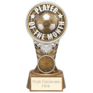 Ikon Tower Player of the Month Award Antique Silver & Gold 
