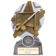The Stars Hockey Plaque Award Silver & Gold 