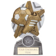 The Stars Football Plaque Award Silver & Gold 