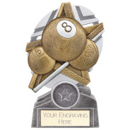 The Stars Pool Plaque Award Silver & Gold 