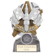 The Stars Motorsport Spark Plaque Award Silver & Gold 