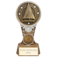 Ikon Tower Sailing Award Antique Silver & Gold 