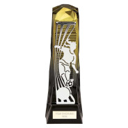 Shard Football Female Award Gold & Carbon Black