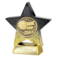 Superstar Thank you Coach Award Black & Gold