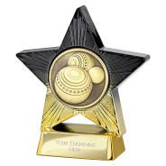 Superstar Lawn Bowls Award Black & Gold