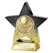Superstar Netball Award Black & Gold