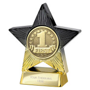 Superstar 1st Place Award Black & Gold 