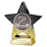 Superstar 2nd Place Award Black & Gold