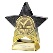 Superstar Attendance Award Black & Gold