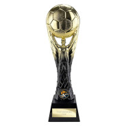 The Winning Goal Football Award Gold & Carbon Black