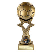 Star Breaker Football Award Metallic Antique Gold