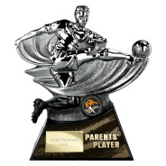 Power Strike Football Parents Player Gunmetal & Black