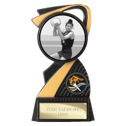 Mania Tower Netball Award Carbon Black & Gold