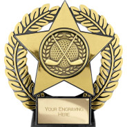 Emperor Star Golf Plaque Gold